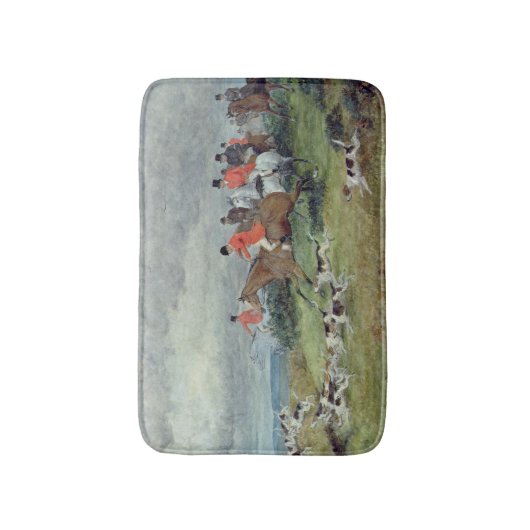 Fox-Jagd in Surrey, 19. Jahrhundert Badematte (Vorderseite Vertikal)