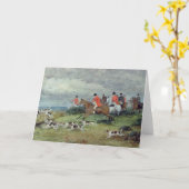 Fox-Jagd in Surrey, 19. Jahrhundert Karte (Gelbe Blume)