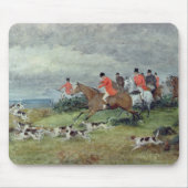 Fox-Jagd in Surrey, 19. Jahrhundert Mousepad (Vorne)