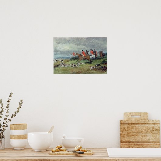 Fox Jagd in Surrey, 19. Jahrhundert Poster (Küche)
