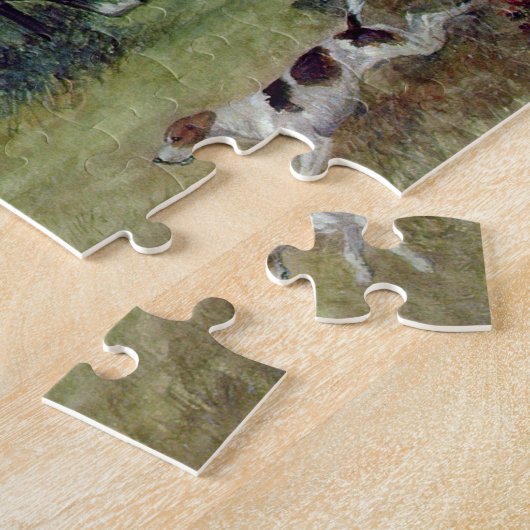 Fox Jagd in Surrey, 19. Jahrhundert Puzzle (Seite)