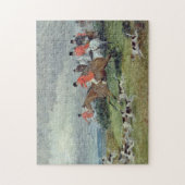 Fox Jagd in Surrey, 19. Jahrhundert Puzzle (Vertikal)