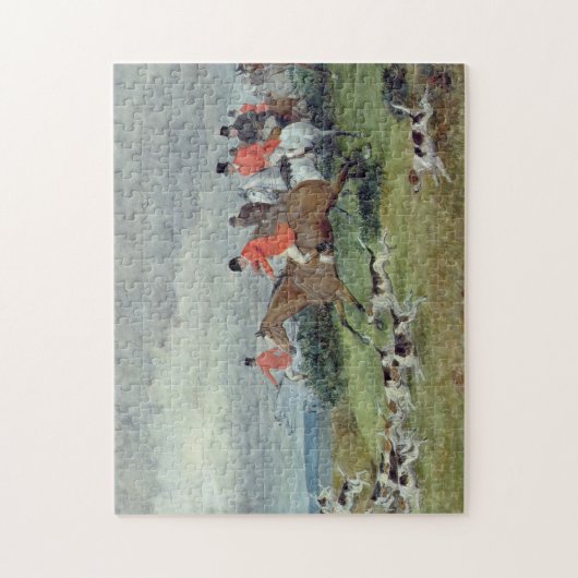 Fox Jagd in Surrey, 19. Jahrhundert Puzzle (Vertikal)