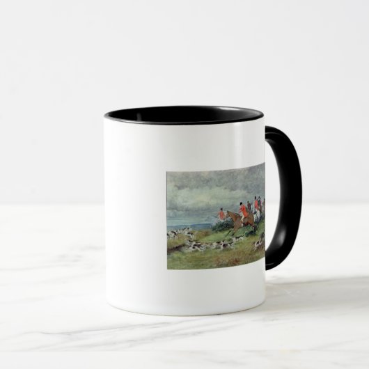 Fox-Jagd in Surrey, 19. Jahrhundert Tasse (VorderseiteRechts)