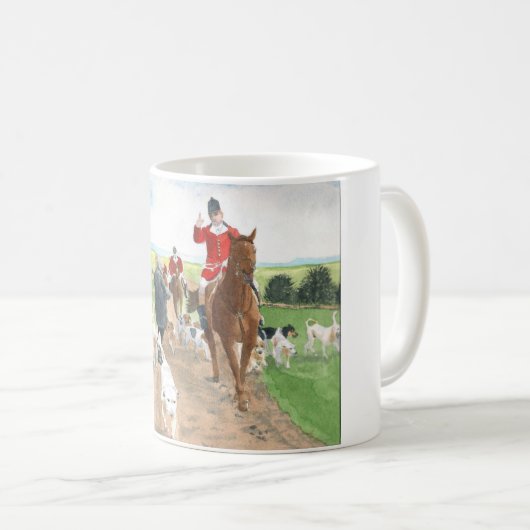 Fox-Jagd Kaffeetasse (VorderseiteRechts)