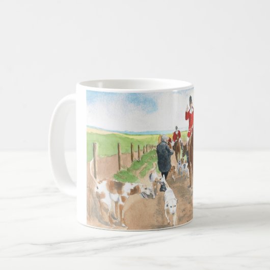 Fox-Jagd Kaffeetasse (Vorderseite Links)