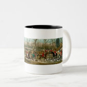 Fox-Jagd Zweifarbige Tasse (VorderseiteRechts)