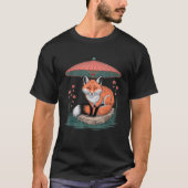 Fox Japanisch Yokai Kitsune Spirit Mythisches Volk T-Shirt (Vorderseite)