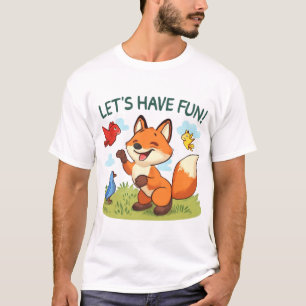 Fox Joking mit Vögeln - nur eine Kiddenzene T-Shirt