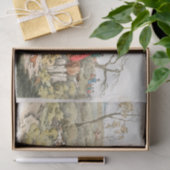 Fox Junting from Sporting Sketches (1817-1818) Seidenpapier (Geschenk)