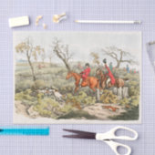 Fox Junting from Sporting Sketches (1817-1818) Seidenpapier (Handwerk)