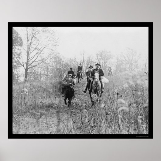 Fox Junting in Virginia 1924 Poster (Vorne)