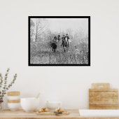 Fox Junting in Virginia 1924 Poster (Küche)