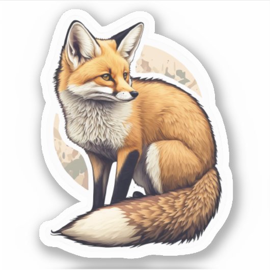 Fox Junting Sticker (Vorderseite)