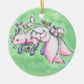 Fox Keramik Ornament (Vorne)