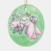 Fox Keramik Ornament (Links)