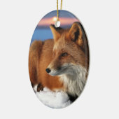 Fox Keramik Ornament (Links)