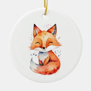 Fox Keramik Ornament