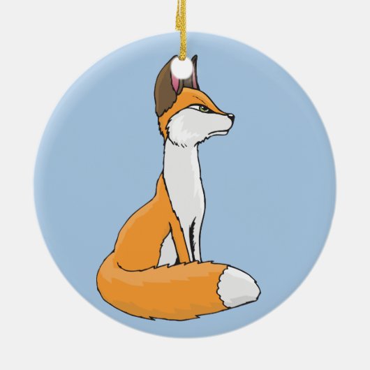 Fox Keramik Ornament (Hinten)