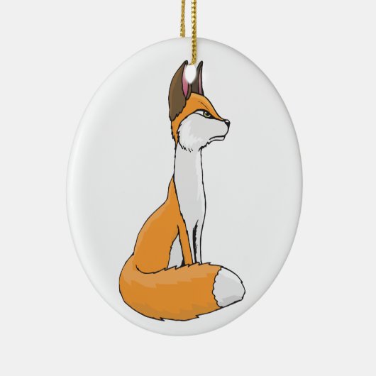 Fox Keramik Ornament (Rechts)