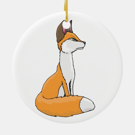 Fox Keramik Ornament (Hinten)