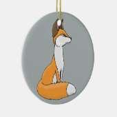 Fox Keramik Ornament (Rechts)