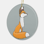 Fox Keramik Ornament (Links)