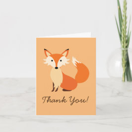 Fox Kid Niedlich Woodland Animal Danke Stationary