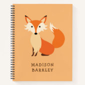 Fox Kid's Niedliche Waldtiere Notizblock (Vorderseite)