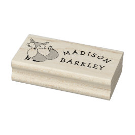 Fox Kid's Niedlicher Name für Waldtiere Gummistempel