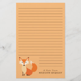 Fox Kid's Niedliches Waldtier Briefpapier