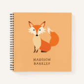 Fox Kid's Niedliches Waldtiertier Notizblock (Vorderseite)