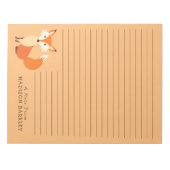 Fox Kid's Niedliches Woodland Animal Stationary No Notizblock (Vorderseite)