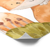 Fox Kids Room Print Süße Tier Poster (Ecke)