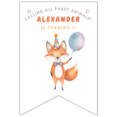 Fox Kindergeburtstag Party Wimpelkette (Erste Fahne)