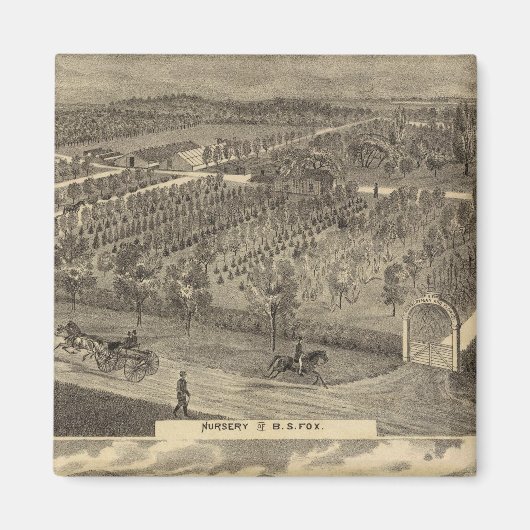 Fox-Kinderzimmer, res, Obstgarten Magnet (Vorne)