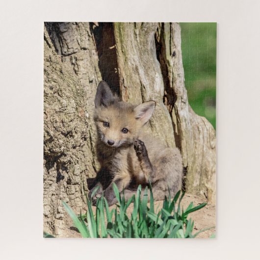 Fox Kit im Hudson Valley Puzzle (Vertikal)
