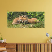 Fox Kit Pals Leinwanddruck (Insitu (Wohnzimmer))