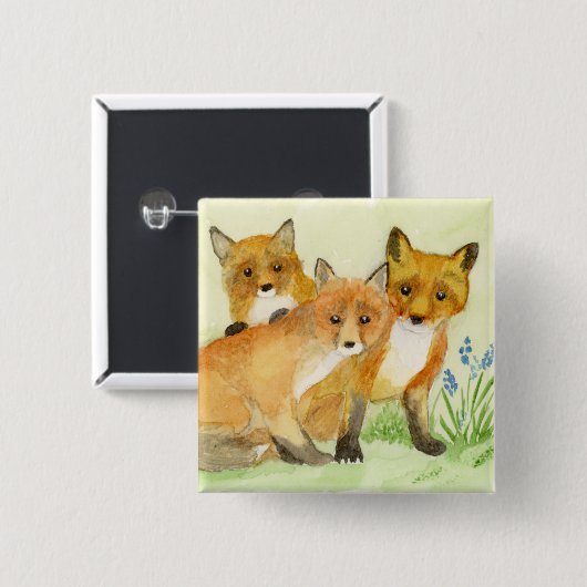 Fox Kits Button (Vorne & Hinten)