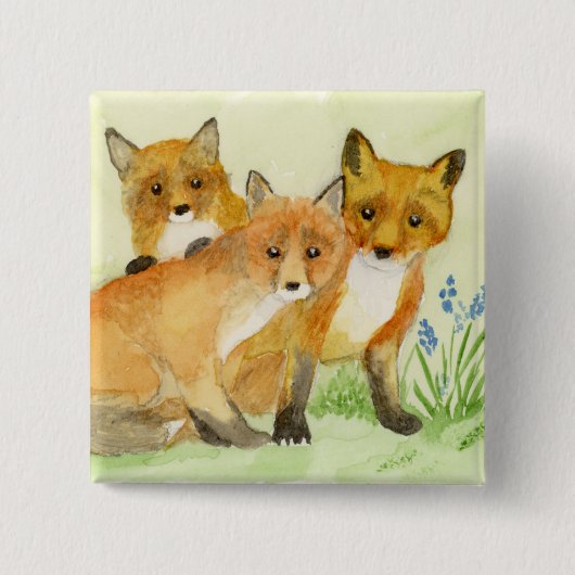 Fox Kits Button (Vorderseite)