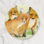 Fox Kits Geschenkanhänger (Rückseite)