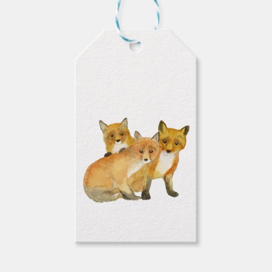 Fox Kits Geschenkanhänger (Vorderseite)