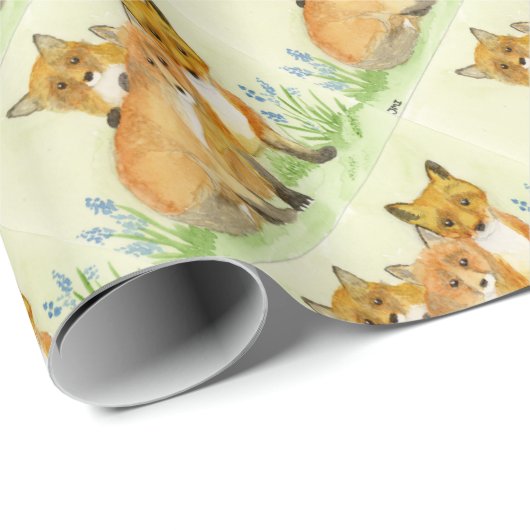 Fox Kits Geschenkpapier (Rolleneckpunkt)