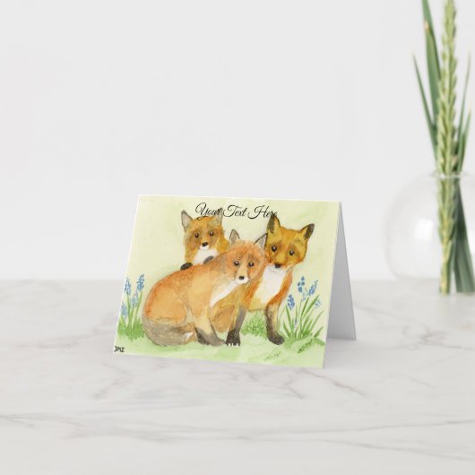 Fox Kits Karte (Vorderseite)
