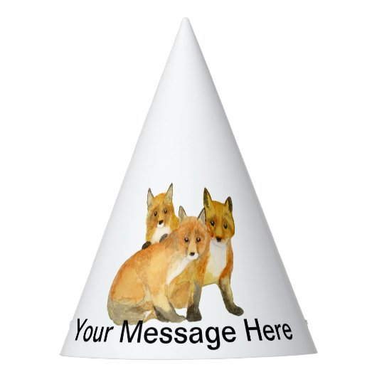 Fox Kits Partyhütchen (Vorderseite)