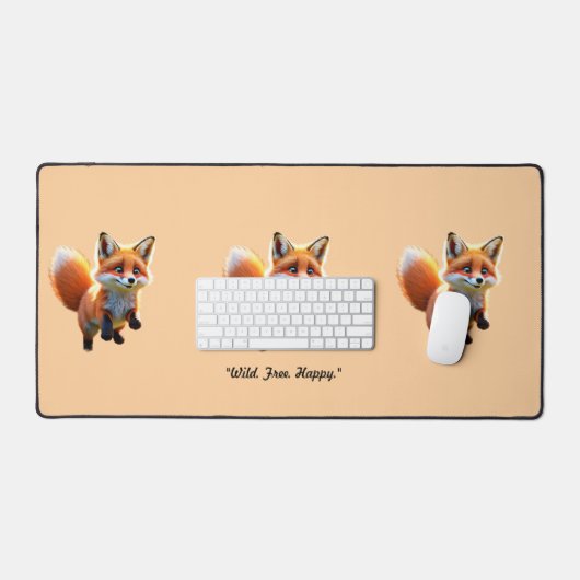 "Fox Kit's Schwanz Chase" Schreibtischunterlage (Tastatur & Maus)
