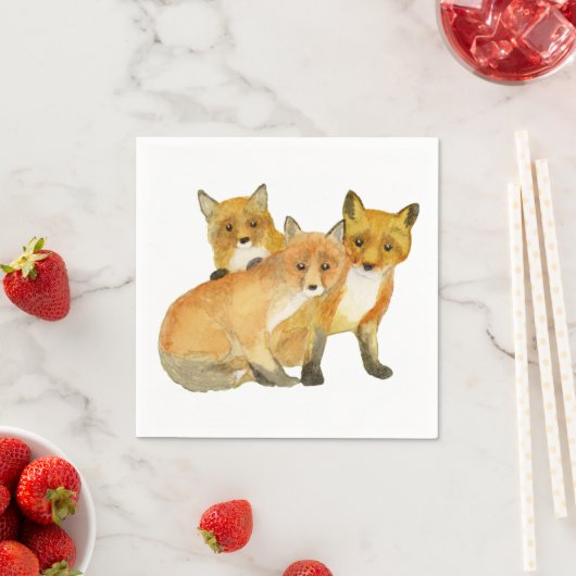 Fox Kits Serviette (Beispiel)