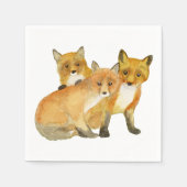 Fox Kits Serviette (Vorderseite)