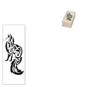Fox Kitsune Tribal Gummistempel (Stempel)