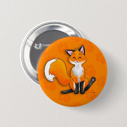 Fox-Knöpfe Button (Vorne & Hinten)